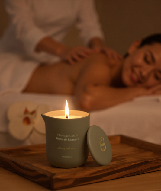 נר עיסוי אוליב ובבאסו