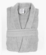 חלוק רחצה מגבת אפור