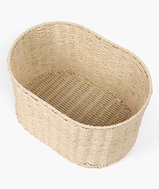 סל אחסון קש אובלי L