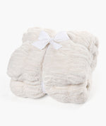 שמיכה דמוי פרווה זוגית