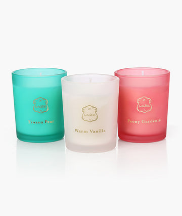 שלישיית נרות מיני מיסלטו